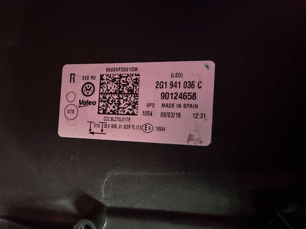 Frontscheinwerfer VW Polo 2G1941036C Ein Stück (Rechts oder Links) Headlight