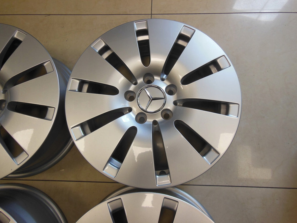 4x Alufelge 16 Zoll 6.5" 5x112 38ET Glanz Silber A2054010100 Mercedes-Benz FEL3581782999jd
