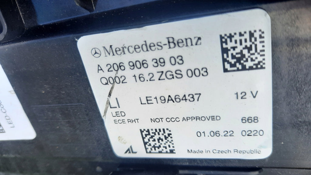 Frontscheinwerfer Mercedes-Benz W206 A2069063903 Full LED Links Headlight SCH3357218280ut