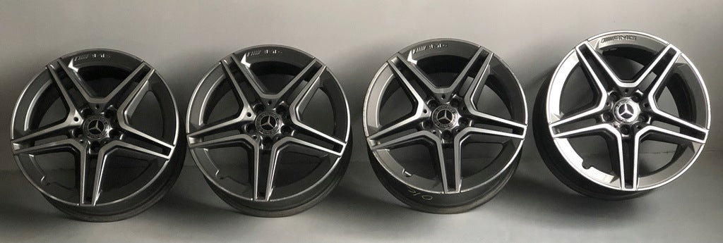 4x Alufelge 18 Zoll 8.5" 5x112 Glanz Silber A2054019600 Mercedes-Benz A205 FEL7582426280pr