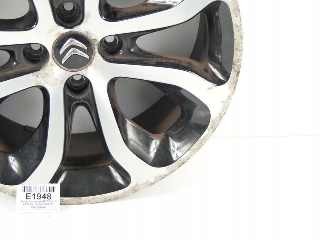 1x Alufelge 17 Zoll 7.0" 4x108 9671587277 9682387680 Citroën C3 Picasso FEL7694448017xl