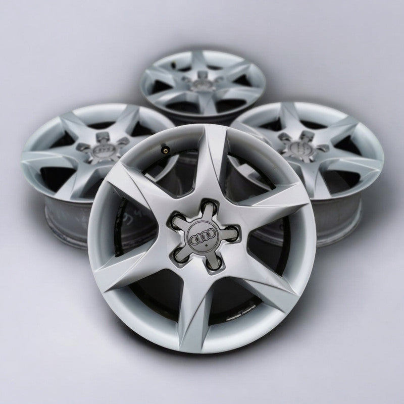 4x Alufelge 16 Zoll 7.0" 5x112 35ET Glanz Silber 4F0601025CM Audi Rim Wheel