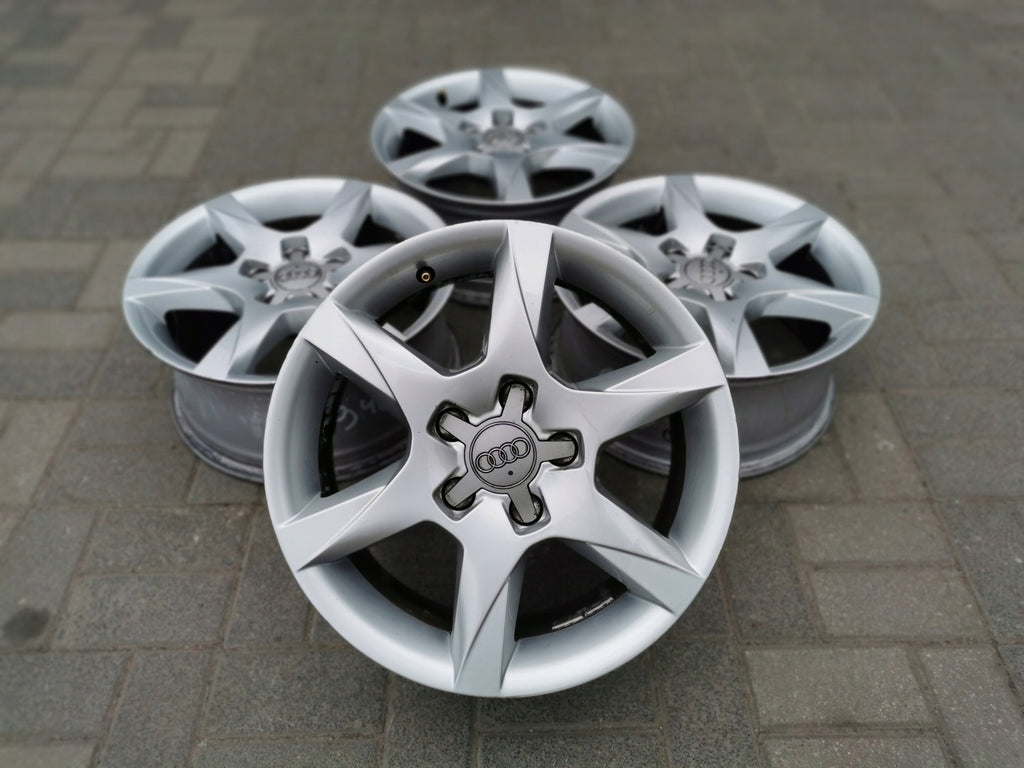 4x Alufelge 16 Zoll 7.0" 5x112 35ET Glanz Silber 4F0601025CM Audi Rim Wheel