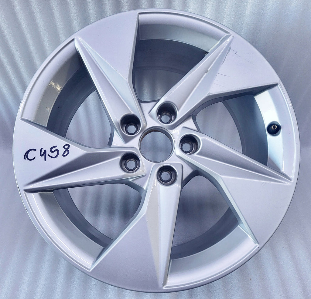 1x Alufelge 17 Zoll 8.0" 5x112 46ET Glanz Silber 8Y0601025A Audi A3 Rim Wheel