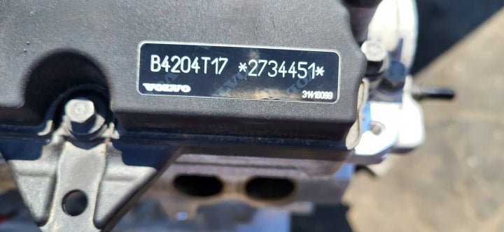Motor Volvo V40 B4204T17 2.0 122PS 90kW 2018 Engine Unkomplett MOT2573581861ue