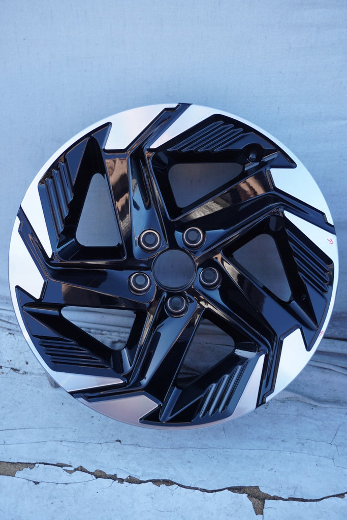 1x Alufelge 18 Zoll 7.5" 5x114.3 45ET Glanz Schwarz Nissan Qashqai I Rim Wheel FEL7120208784mk