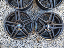 Laden Sie das Bild in den Galerie-Viewer, 4x Alufelge 17 Zoll 7.5" 5x112 27ET Glanz Schwarz KBA51525 Rim Wheel FEL6776039508cv