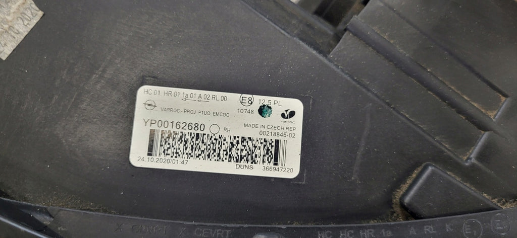 Frontscheinwerfer Opel Grandland X YP00162680 LED Rechts Scheinwerfer Headlight