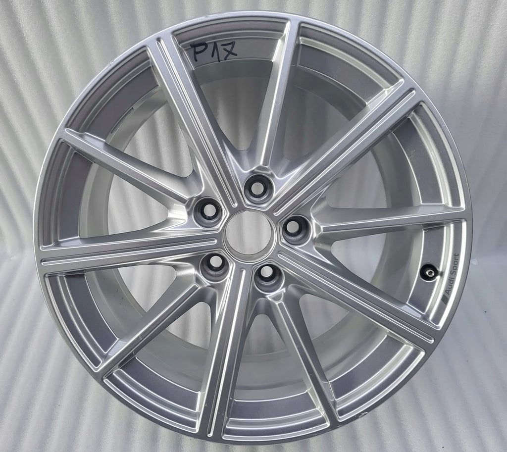 1x Alufelge 18 Zoll 8.0" 5x112 46ET Glanz Grau 8Y0601025M Audi Rim Wheel