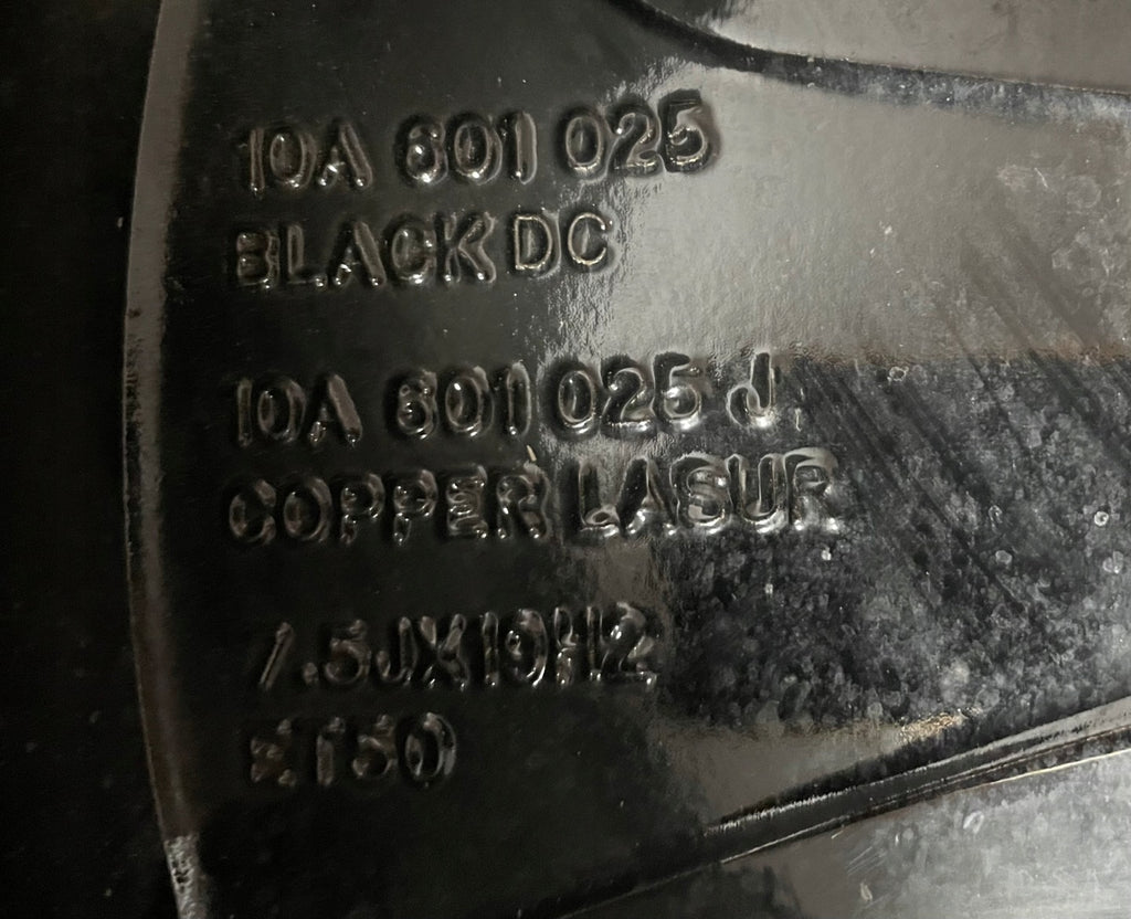 1x Alufelge 19 Zoll 7.5" 5x112 50ET Glanz Schwarz 10A601025J VW I Rim Wheel FEL6782530578hk