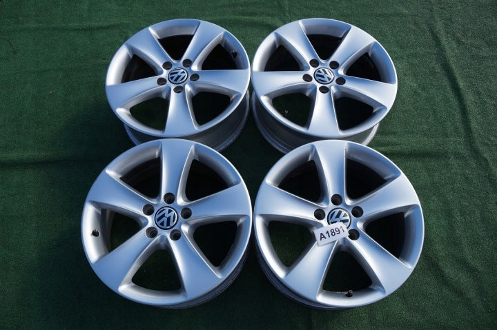 4x Alufelge 17 Zoll 6.5" 5x112 39ET Glanz Silber 3C8601025 VW Passat Rim Wheel FEL1015655997xe