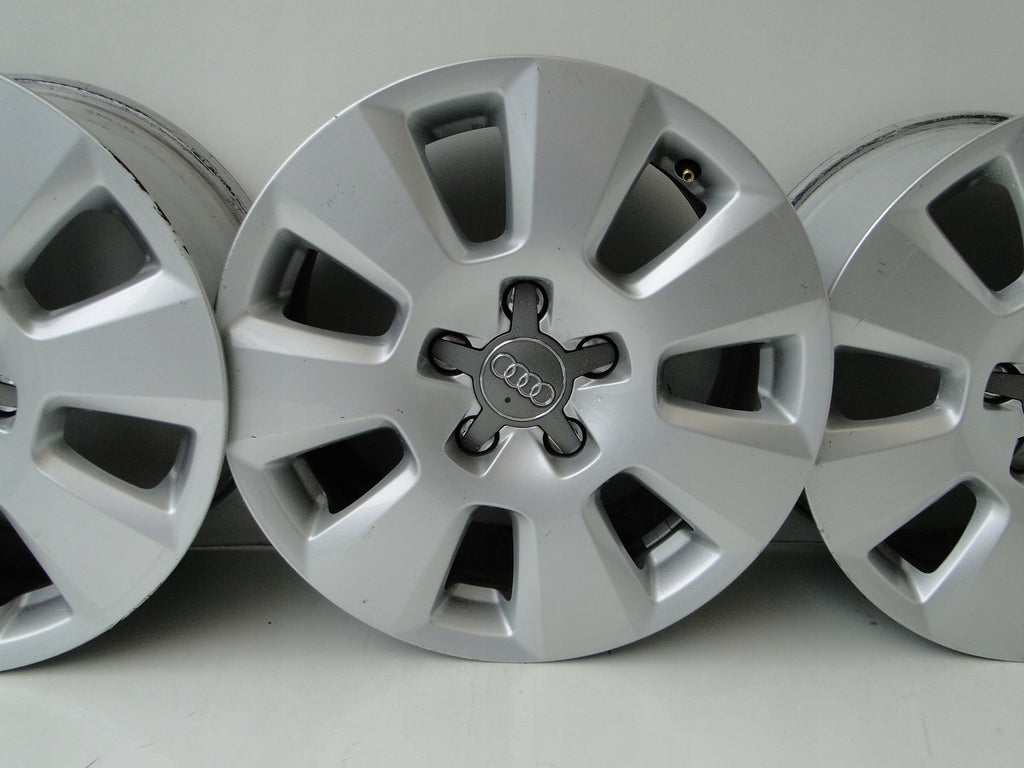 4x Alufelge 16 Zoll 7.5" 5x112 37ET Silber Audi Rim Wheel