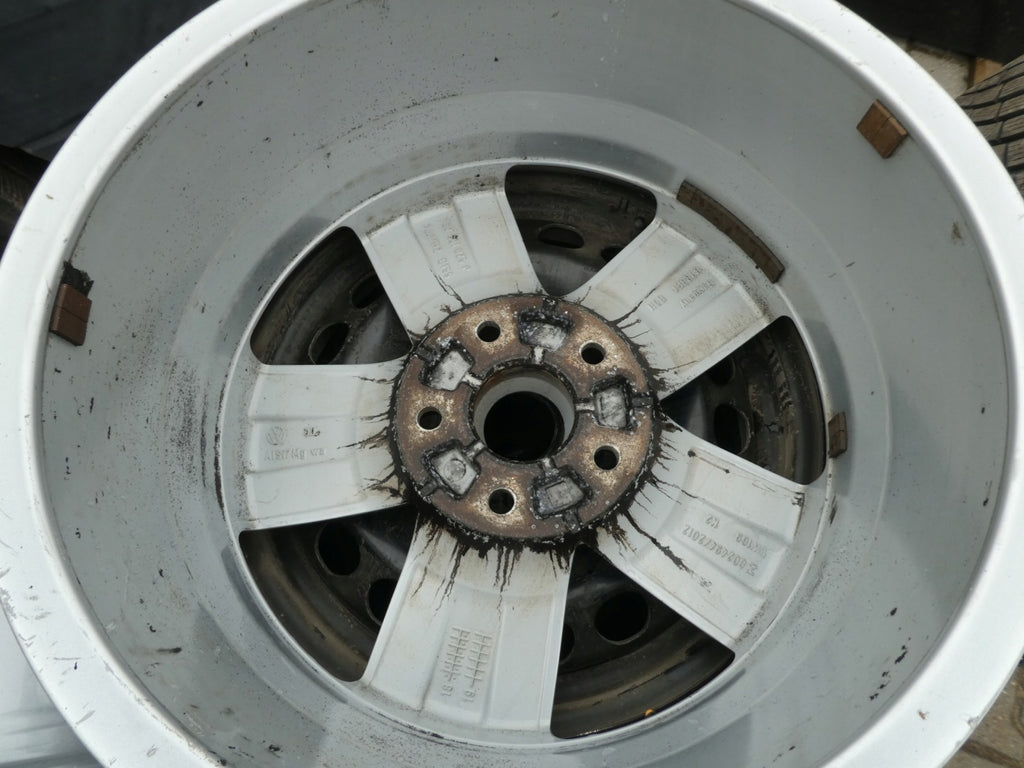 1x Alufelge 17 Zoll 6.5" 5x120 55ET 7E0601025P VW Transporter Rim Wheel FEL3124394717lo