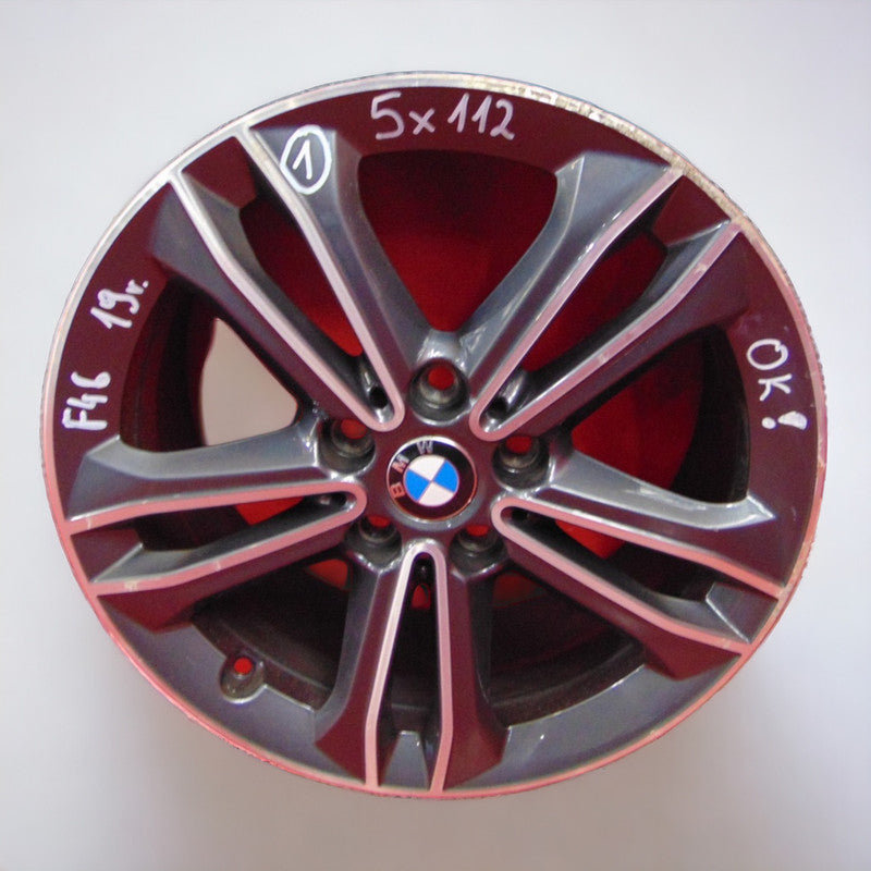 1x Alufelge 17 Zoll 7.5" 5x112 54ET Glanz Graphit 6856087 BMW 2 F45 F40 F46