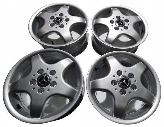 4x Alufelge 15 Zoll 5.5" 5x112 54ET Glanz Silber KBA45613 Rim Wheel FEL9707124217fl