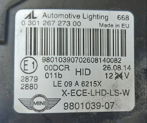 Frontscheinwerfer Mini Countryman R60 9801039-07 Links Scheinwerfer Headlight SCH5149039975zy