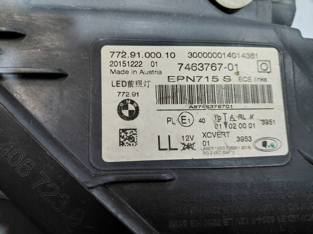 Frontscheinwerfer BMW 7 G11 G12 7463767 Laser Links Scheinwerfer Headlight SCH6833549274kt