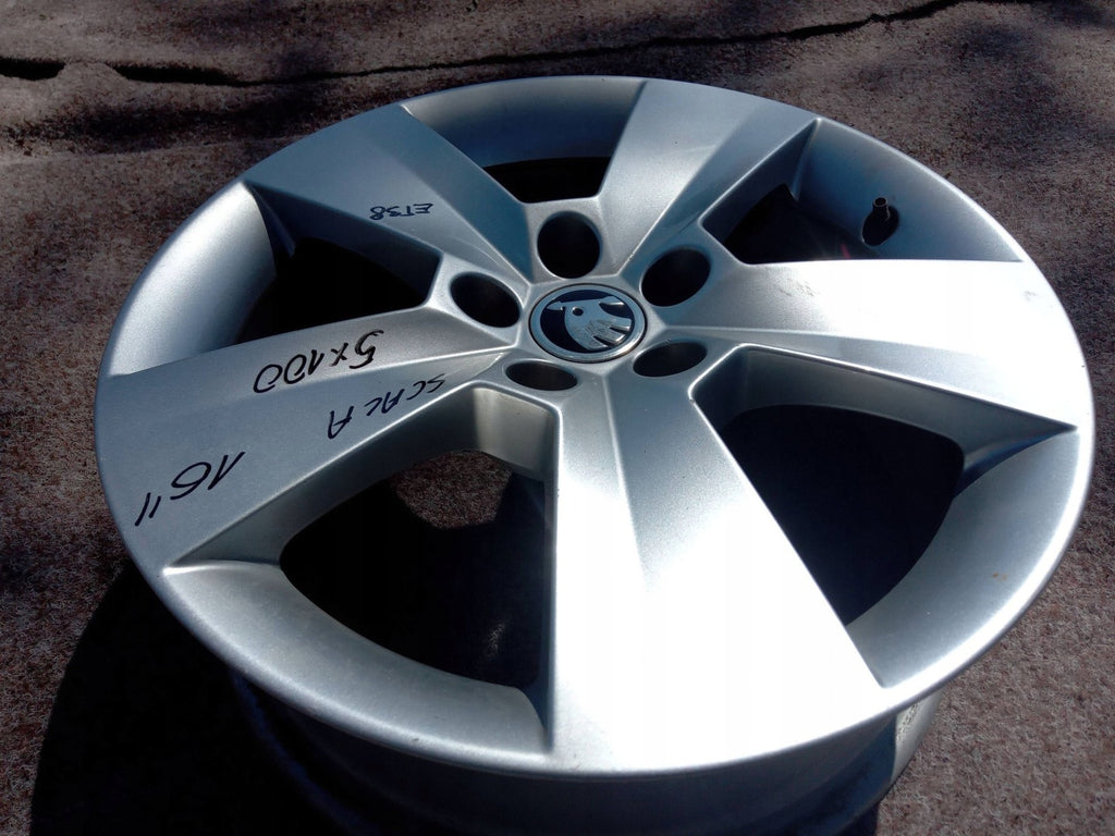 1x Alufelge 16 Zoll 5x100 657601025 Skoda Scala Rim Wheel FEL6766105624xb