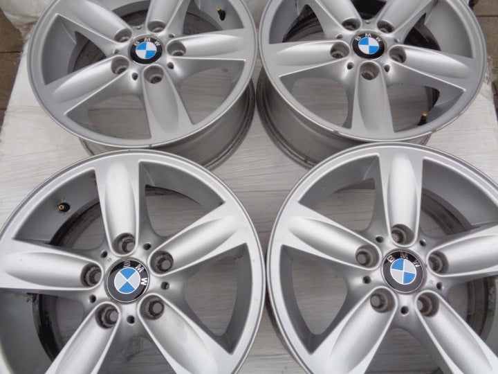 4x Alufelge 16 Zoll 7.0" 5x120 44ET Silber 6775619 BMW E88 E81 E91 E90 E82 E87 FEL9478257573jg