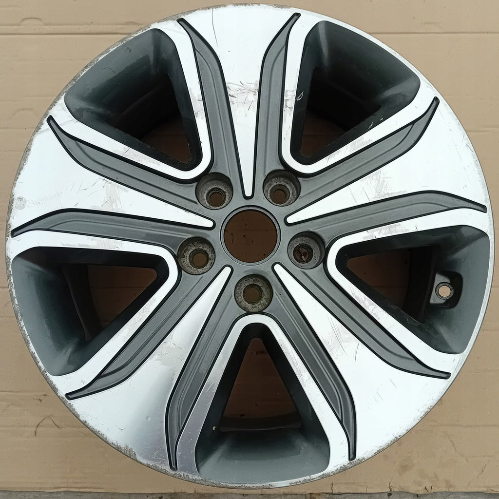 1x Alufelge 17 Zoll 7.0" 5x114.3 50ET Glanz Schwarz 52910-A8210 Kia Optima