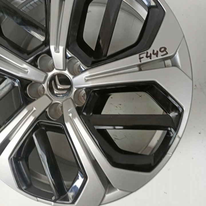 1x Alufelge 19 Zoll 7.0" 5x108 41ET Glanz Silber 9836124480 Citroën C5 I X FEL4456004187tk