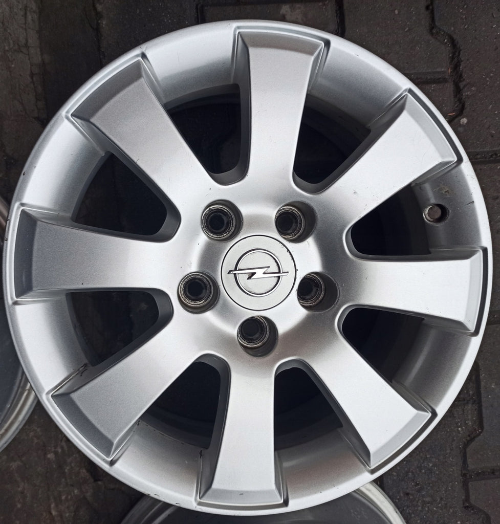 4x Alufelge 15 Zoll 6.5" 5x110 35ET Glanz Silber Opel Rim Wheel FEL7841290907oo