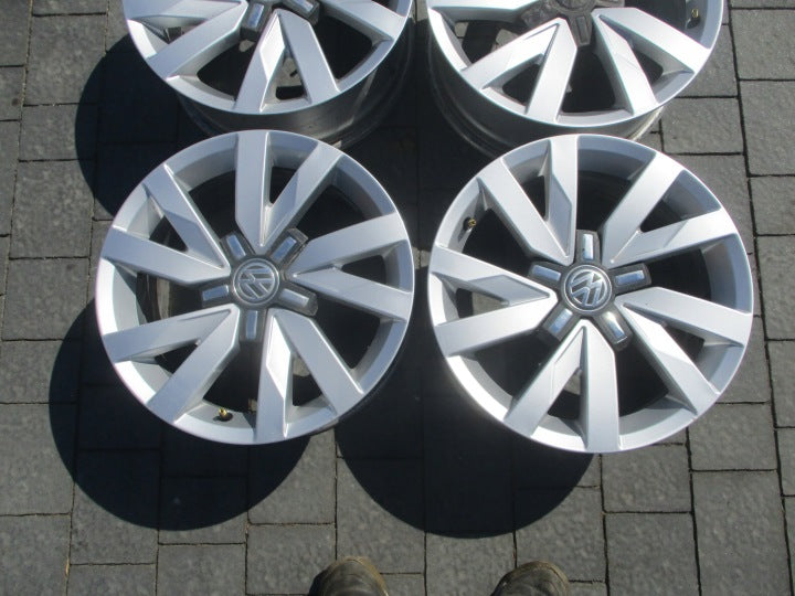 4x Alufelge 16 Zoll 6.5" 5x112 41ET VW Rim Wheel FEL5166480202zn