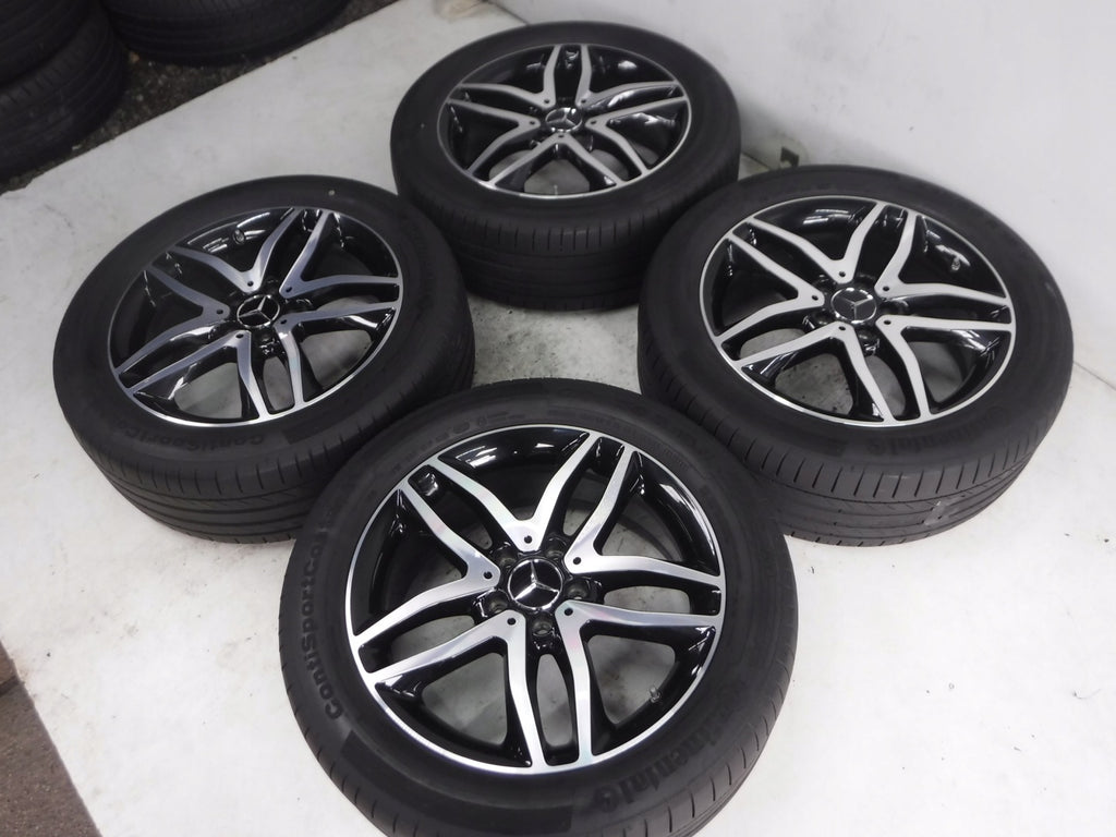 4x Alufelge 18 Zoll 7.0" 5x112 46ET Glanz Schwarz A1564010100 Mercedes-Benz X156 FEL1557335002nz