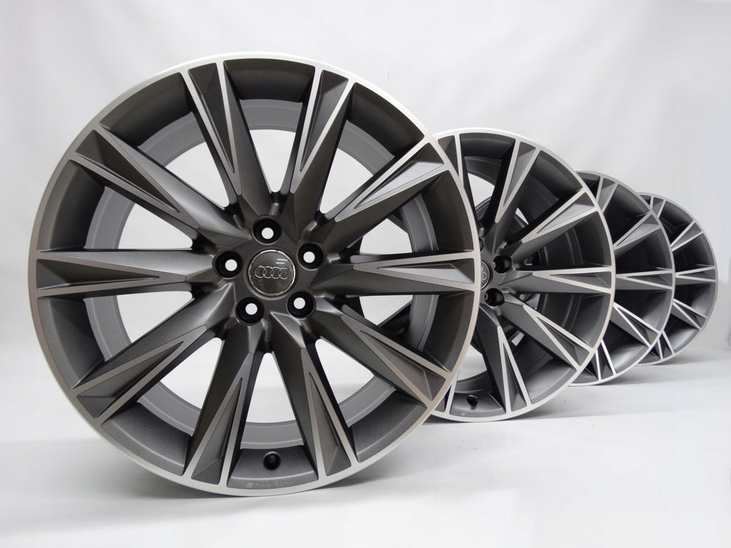 4x Alufelge 20 Zoll 9.0" 5x112 38ET Glanz Schwarz 4KE071490A Audi E-Tron FEL7806441088du