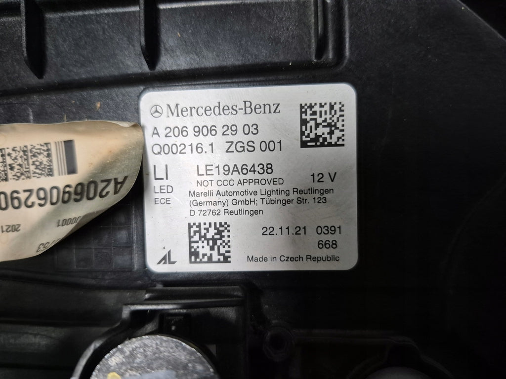 Frontscheinwerfer Mercedes-Benz W206 A2069062903 Links Scheinwerfer Headlight SCH5345745705ad