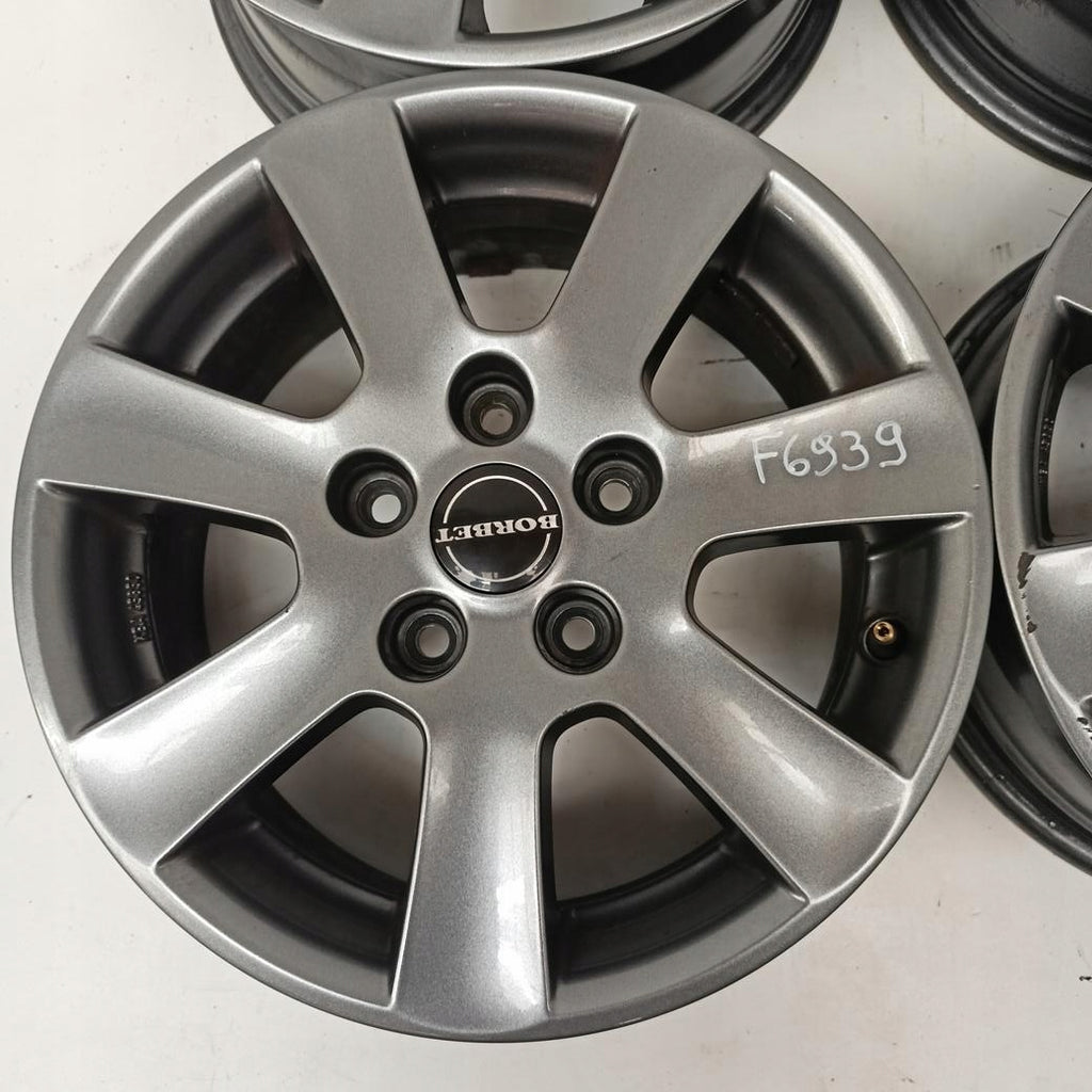 4x Alufelge 15 Zoll 6.5" 5x112 47ET Glanz Grau CA65535K1 Audi I Rim Wheel FEL8768035122qc