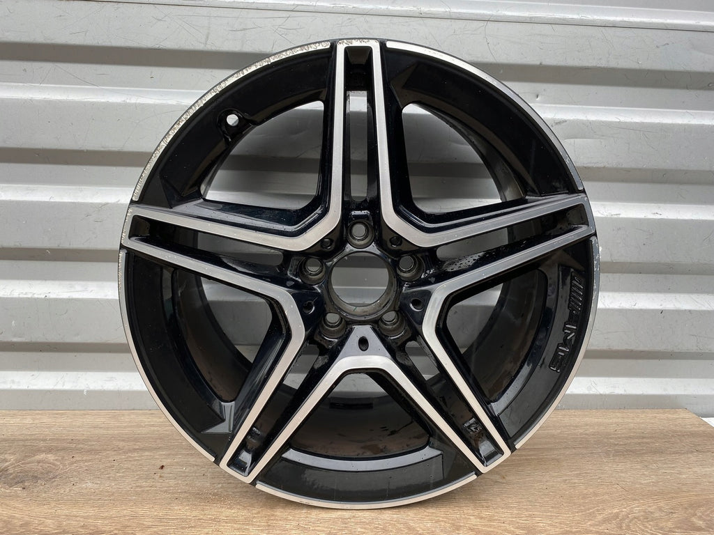 1x Alufelge 18 Zoll 8.5" 5x112 49ET Glanz Graphit A2054019600 Mercedes-Benz Amg