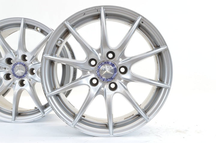 4x Alufelge 16 Zoll 7.0" 5x112 43ET Glanz Silber A2044015702 Mercedes-Benz FEL3958330217xb
