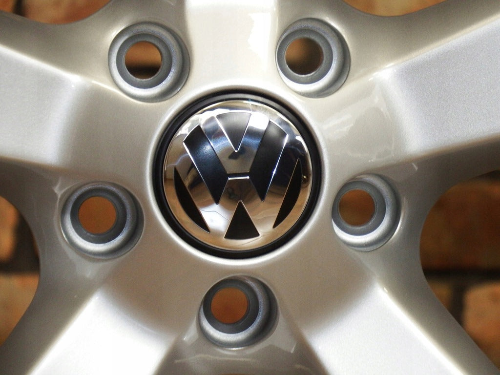 4x Alufelge 16 Zoll 6.5" 5x112 42ET Glanz Silber VW Scirocco Passat Rim Wheel FEL6199866324rl