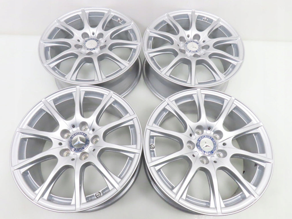 4x Alufelge 16 Zoll 6.5" 5x112 38ET Silber A2054012400 Mercedes-Benz A205 FEL5819501705on