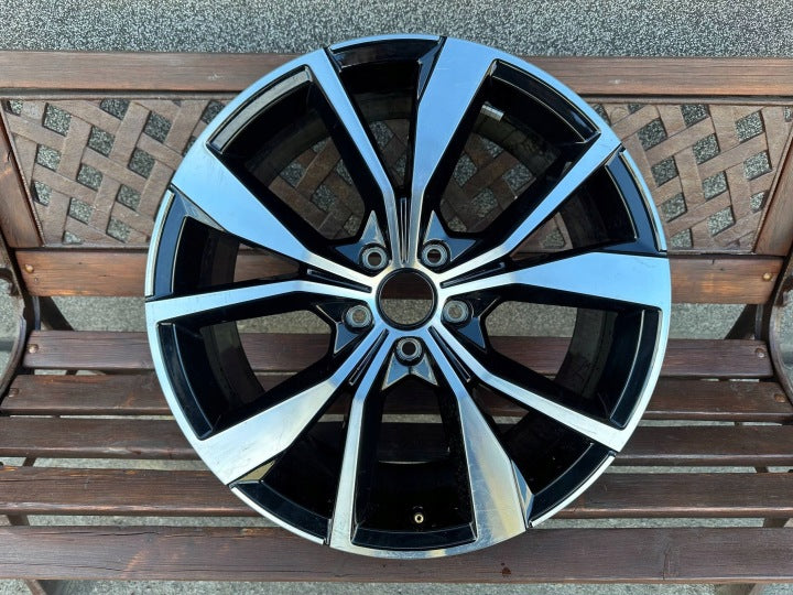 1x Alufelge 19 Zoll 8.0" 5x112 47ET Glanz Schwarz 2GA601025AK VW T-Roc Rim Wheel FEL9571501663jt