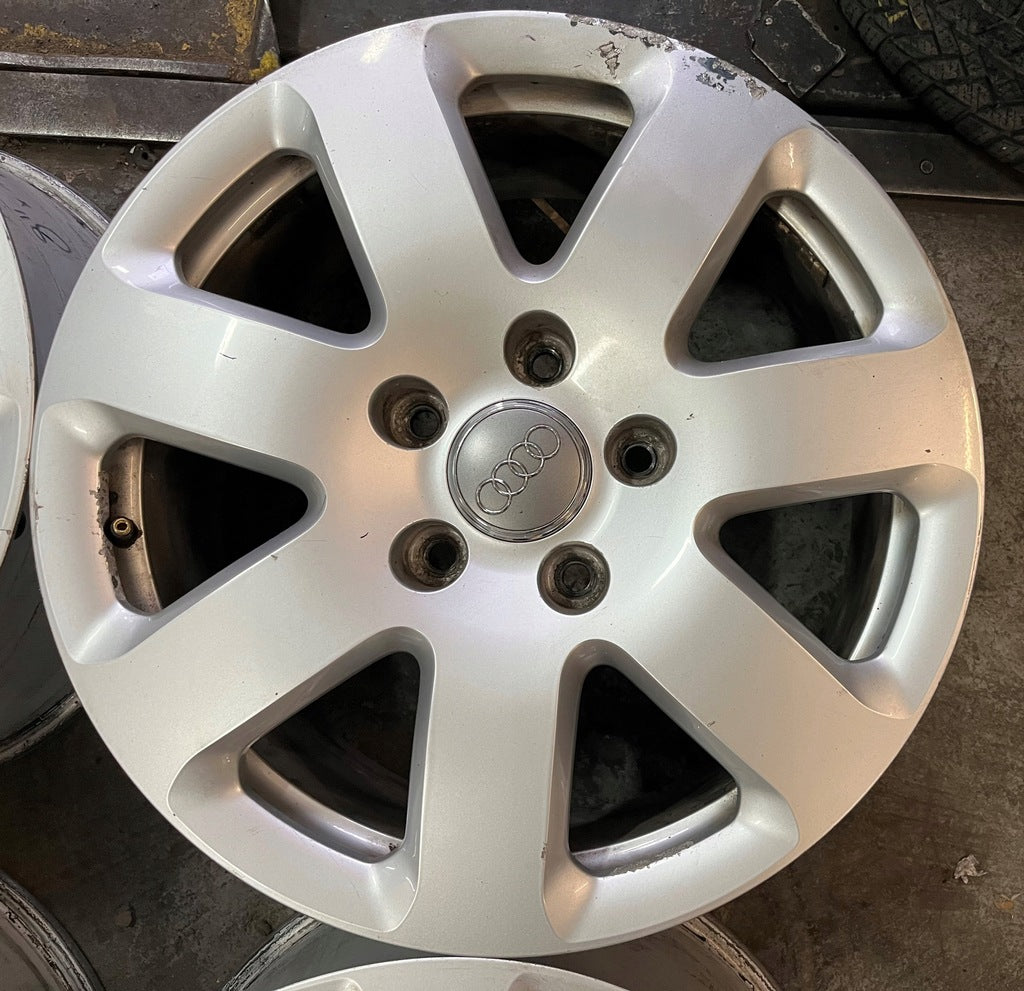 4x Alufelge 18 Zoll 8.0" 5x130 56ET Glanz Silber 4L0601025A Audi Rim Wheel FEL8190687410zs