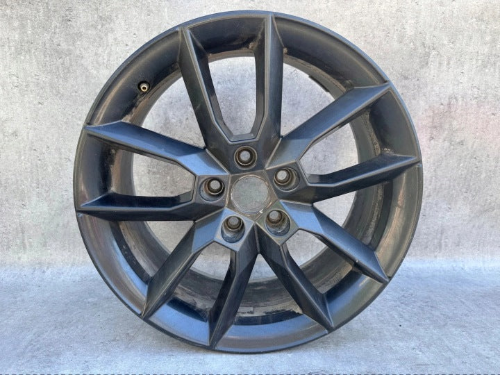 1x Alufelge 18 Zoll 7.5" 5x112 51ET Glanz Schwarz Skoda Octavia Iii Rim Wheel FEL7451518428ms