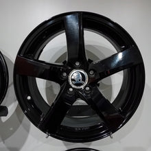 Load image into Gallery viewer, 4x Alufelge 17 Zoll 7.5" 5x112 40ET Glanz Schwarz KBA51891 Skoda Superb Iii FEL1491280802zm