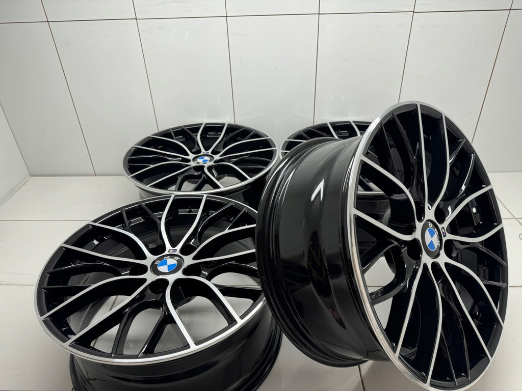 4x Alufelge 18 Zoll 8.0" 5x120 34ET Glanz Silber BMW F30 Rim Wheel FEL9571592102ta