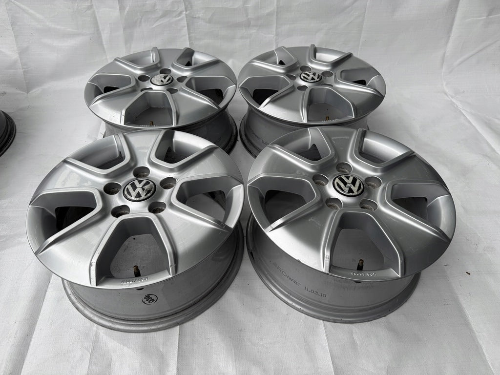4x Alufelge 16 Zoll 6.5" 5x120 62ET Matt Silber 2H0071496 VW Amarok Rim Wheel FEL8427950414id