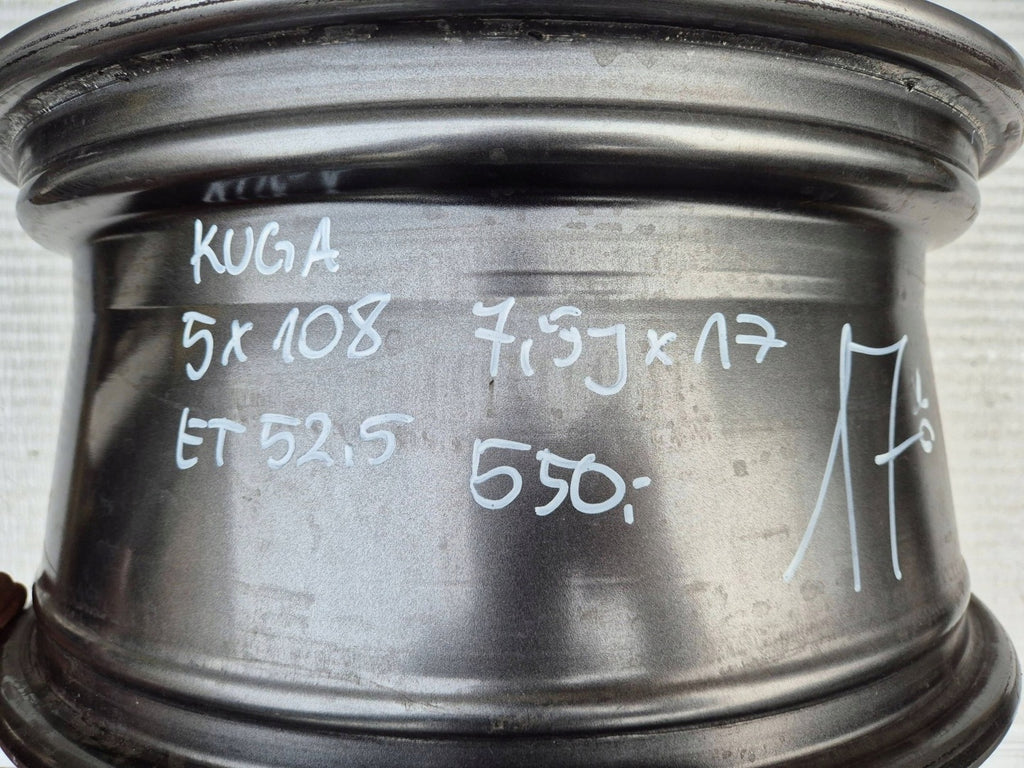 1x Alufelge 17 Zoll 7.5" 5x108 52 5ET CJ5C1007F1B Ford Kuga Ii Rim Wheel FEL5553803082xx