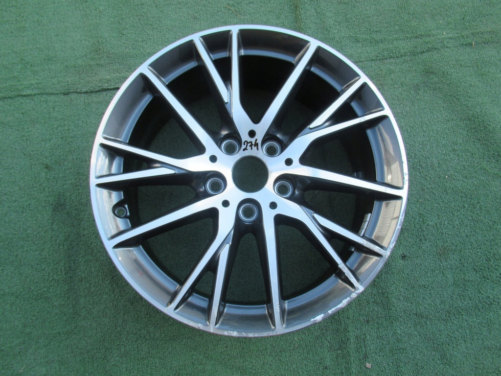 1x Alufelge 17 Zoll 7.0" 5x112 47ET Glanz Grau 7849122 BMW 2 F45 1 F40 F46 Mg FEL9853379605cm