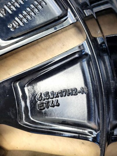 1x Alufelge 17 Zoll 6.5" 5x112 44ET Glanz Schwarz A1774010200 Mercedes-Benz FEL5767519456vz