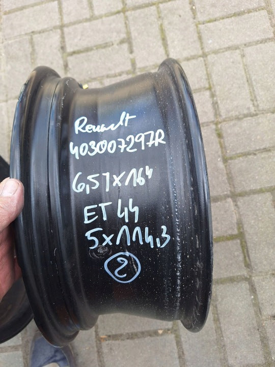 1x Alufelge 16 Zoll 6.5" 44ET Renault Captur Ii Rim Wheel FEL2571826785cp