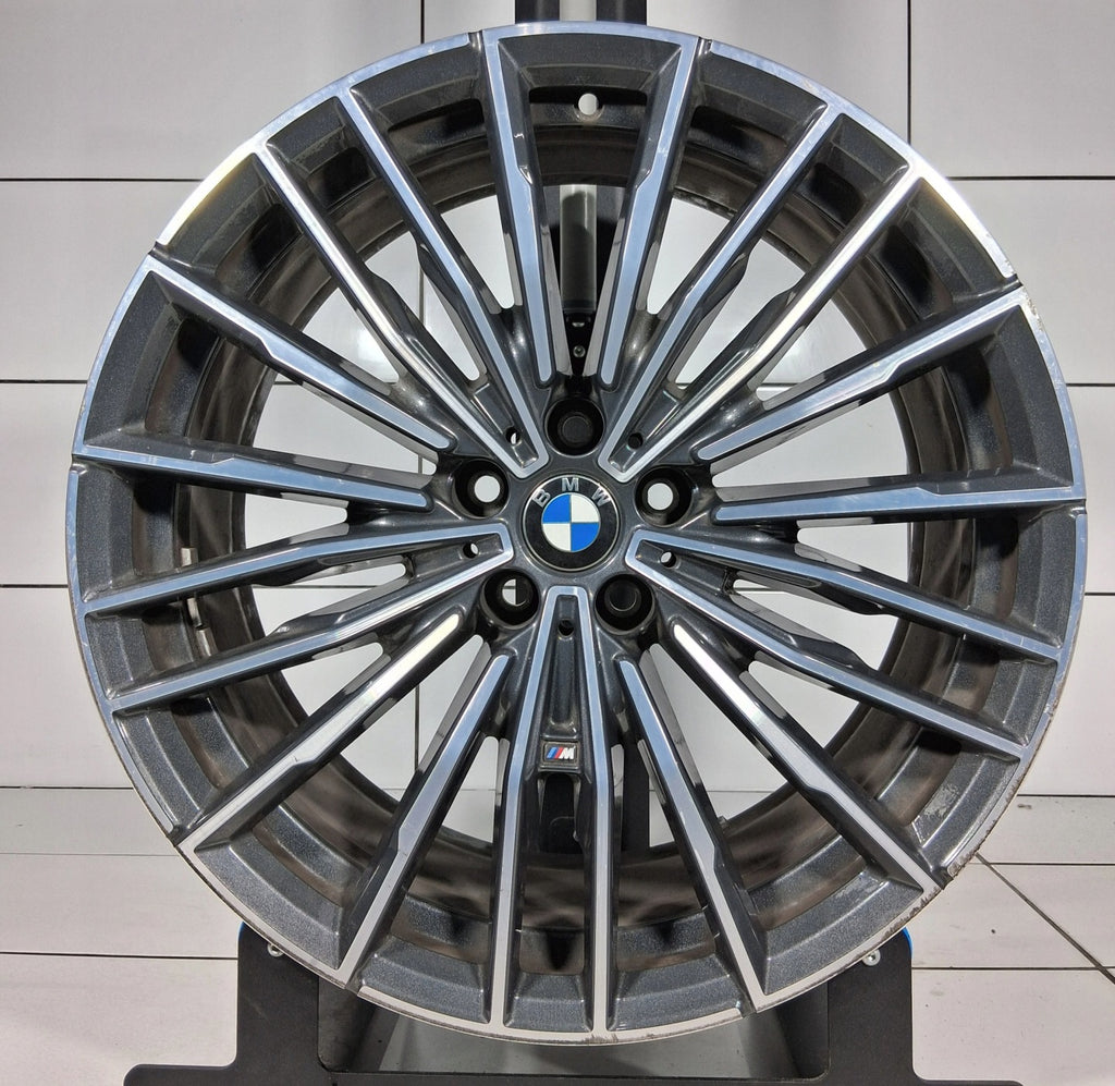 1x Alufelge 20 Zoll 8.0" 5x112 26ET Glanz Grau 8072025 87169090 BMW G14 G15 Mg FEL3900210332hh