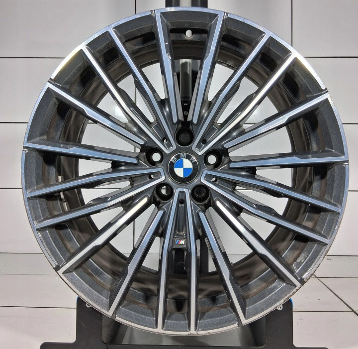1x Alufelge 20 Zoll 8.0" 5x112 26ET Glanz Grau 8072025 87169090 BMW G14 G15 Mg FEL3900210332hh