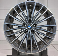 Load image into Gallery viewer, 1x Alufelge 20 Zoll 8.0" 5x112 26ET Glanz Grau 8072025 87169090 BMW G14 G15 Mg FEL3900210332hh