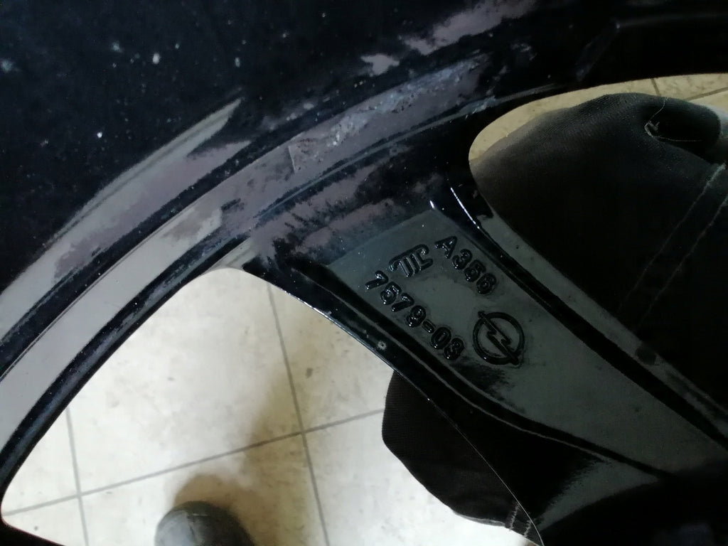 1x Alufelge 16 Zoll 6.5" 4x108 38ET Schwarz A3567579 Opel Corsa Rim Wheel