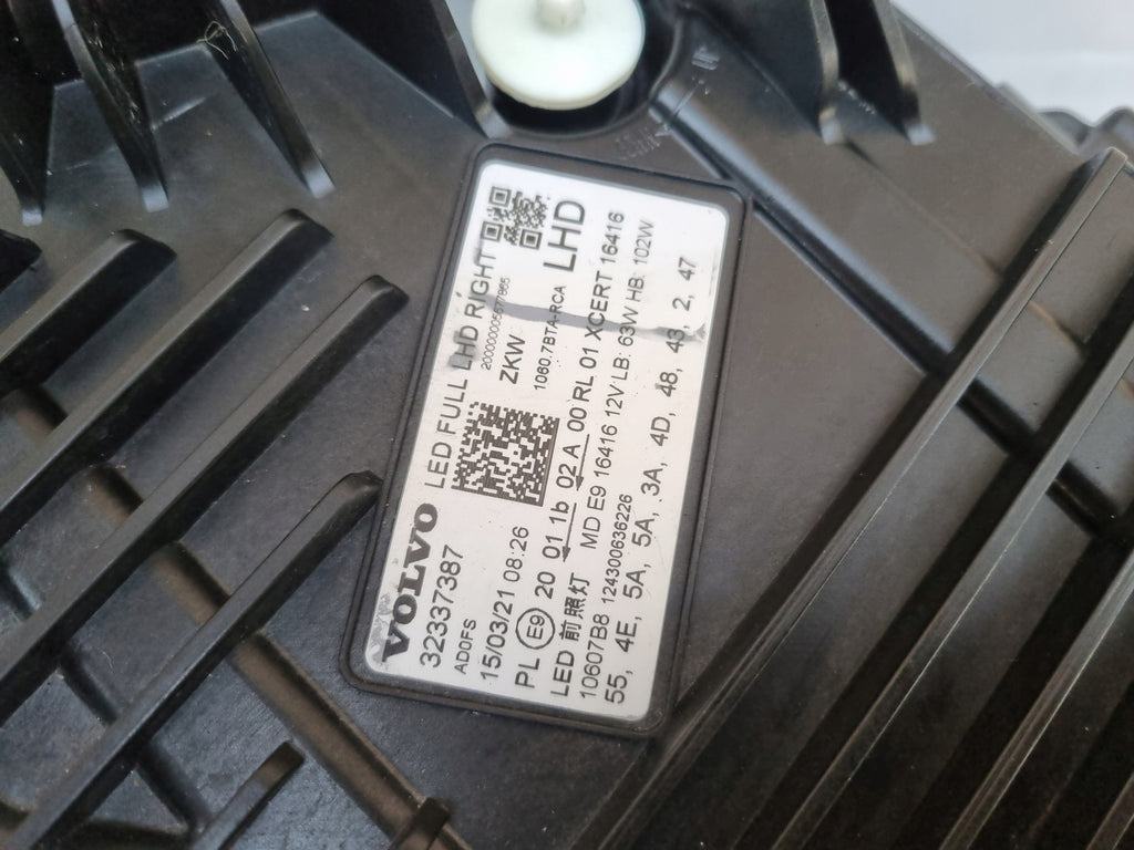 Frontscheinwerfer Volvo Xc60 II 32337387 LED Rechts Scheinwerfer Headlight SCH9217746824sc